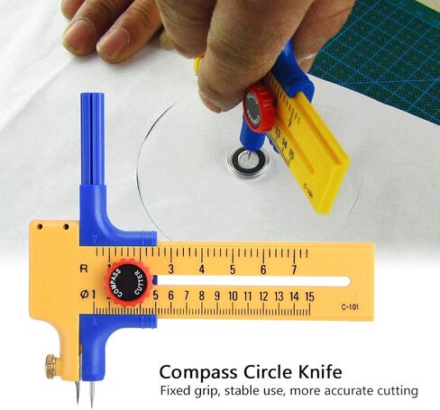 Circle Cutter Rotary Paper Trimmer Foam Core Round Draw Picture Cutting Knife Tool Picture Paper Craft Supplies in Saudi Arabia