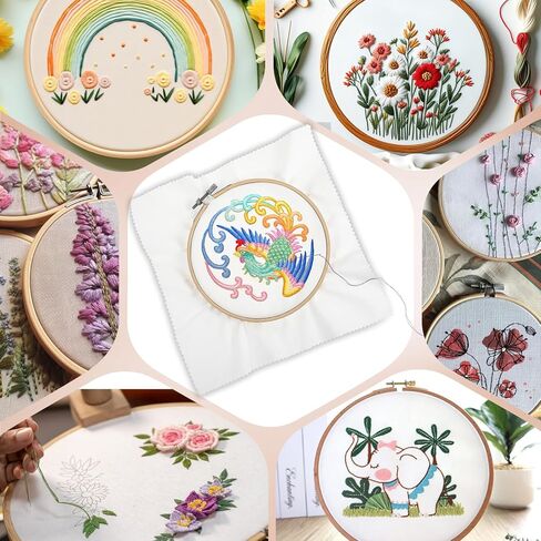 36 Pcs Embroidery Fabric Squares Cotton, Squares of 10 x 10-inch, White in Saudi Arabia