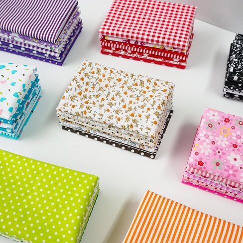 56pcs 10 x 10 inches Floral Precut Fabric Squares Cotton Fabric Bundles for DIY Quilting Sewing Patchwork Crafts in Saudi Arabia