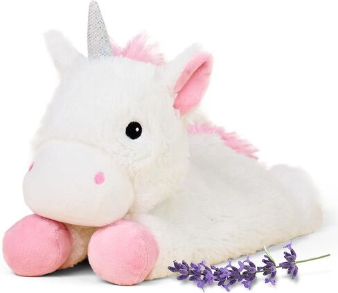 warmies Microwavable & Weighted Stuffed Animals, Laying Unicorn - Heated Stuffed Animal Plushie for Warmth & Comfort - Cute Soft Plush Toys for Adults & Children (Boys, Girls, Babies & Toddlers) in Saudi Arabia