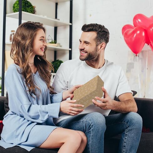 بكرة ورق تغليف Geluode Love، ورق تغليف كرافت لعيد الحب قابل للعكس على الوجهين من Love and Hearts - لفة صغيرة واحدة مقاس 17 × 120 بوصة - لعيد الحب، وعيد الميلاد، والزفاف والدش، والذكرى السنوية in Saudi Arabia