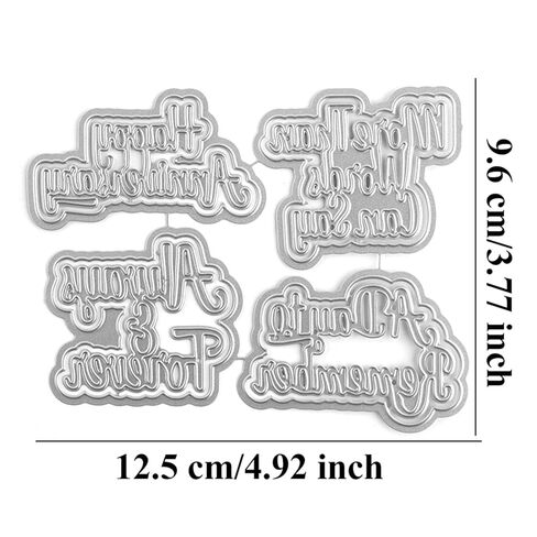 Words Dies for Card Making Make Time for You, You Make My World Twin, Angels are Near, Love Romance Alphabets Metal Die Cuts Punch Template for DIY Scrapbooking Paper Crafts Greeting (Words 13) in Saudi Arabia
