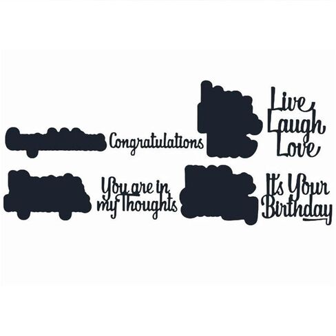 Words Dies for Card Making Make Time for You, You Make My World Twin, Angels are Near, Love Romance Alphabets Metal Die Cuts Punch Template for DIY Scrapbooking Paper Crafts Greeting (Words 13) in Saudi Arabia