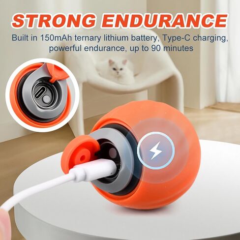 2 Packs Speedy Turbo Tail 3.0, 2025 New Interactive Cat Toy with Automatic Moving & Two Speed Adjustment for Indoor Bored Adult Cats in Kuwait