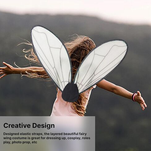 Colaxi Butterfly Wing Cosplay Costume for Women Girls, Novelty Fairy Wings, Princess Angel Elf Dress up Accessories for Performance Halloween Party Fashion Show in Saudi Arabia