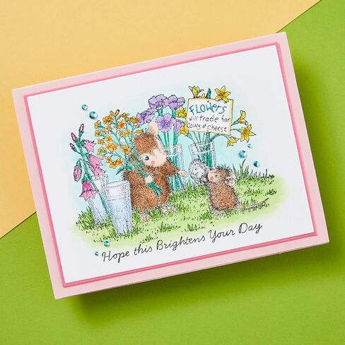 Spellbinders 4/2024 House-Mouse Collector Bundle Cling Rubber Stamp Set, Red in Saudi Arabia