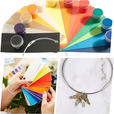 3 Pack Office Book Rings, 6 Inch Loose Leaf Binder Book Rings with Metal Extra Large Plated Steel Key Keychain Books Metal Ring, Loose Leaf Books Key Ring Clips for Keys Clip School Home in Saudi Arabia