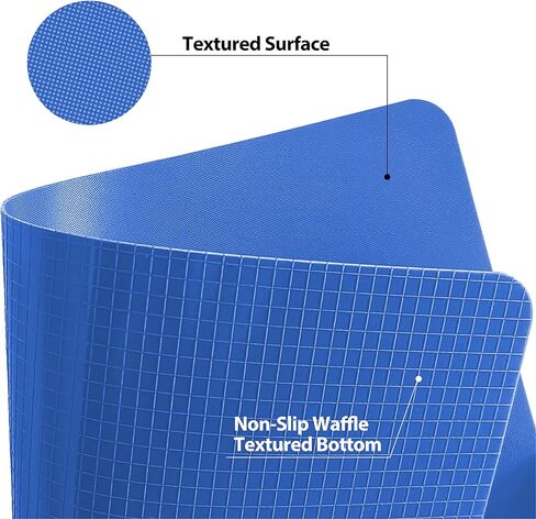WK Flexible Plastic Cutting Mats for Kitchen Set of 3, Non Slip Cutting Mat, Thin Cutting Sheets, BPA Free, Dishwasher Safe, Multi Sizes, Multi Colors in Kuwait