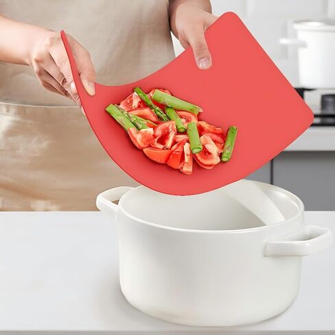 WK Flexible Plastic Cutting Mats for Kitchen Set of 3, Non Slip Cutting Mat, Thin Cutting Sheets, BPA Free, Dishwasher Safe, Multi Sizes, Multi Colors in Kuwait