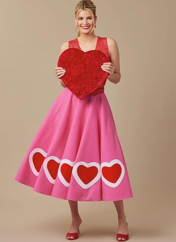 McCall's M8548A Misses' Christmas Circle Skirts Sewing Pattern Packet, Design Code M8548, Sizes XS-S-M-L-XL-XXL in Saudi Arabia