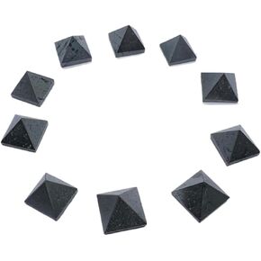 WholesaleGemShop Beautiful Lot of 10 Black Tourmaline Gemstone Pyramids Crystal Reiki Vaastu Healing in Saudi Arabia
