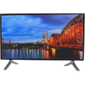 FAVOMOTO Miniature TV, 1:12 Scale Dollhouse Television Decoration Accessories Model for Dollhouse Scene Model Accessories Living Room Mini Furniture in Kuwait