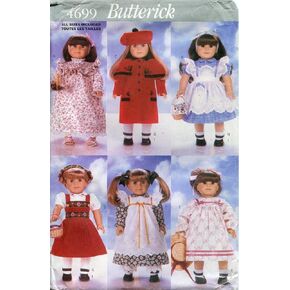 خزانة ملابس الدمى بنمط BUTTERICK مقاس 4699~18 بوصة in Saudi Arabia