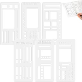 Stencils for Painting, 21Pcs Layering Leaf Texture Stencils for Painting on Wood Furniture Card Canvas DIY Paper, Washable Flower Stencil for Painting on Walls, Drawing Templates Spider Web Tree in Kuwait