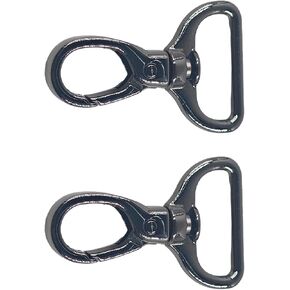 pson 2Pcs 1 Inch D Ring Swivel Lobster Clasp, Premium Metal Push Gate Snap Hooks for DIY Keychain, Purse Straps, Handbags, Lanyards & Craft Projects(Silver) in Kuwait