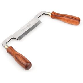 TOOLCOOL Draw Knife Debarking Tool Tree Bark Removal Tool Hardwood Handle 4.3 Inch Straight Blade Drawknife Woodworking Tool in Kuwait