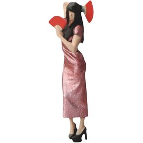 1/64 Cheongsam Woman Figure Model Diorama Scenery Trains Architectural Resin Figurine in Kuwait