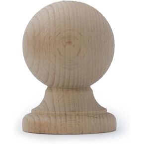 2Pack Decorative Unfinished Wood Finials3.14 Tall x 1.96" Wide for Bed Post Finials Dowel Finial Flagpole Topper Staircases Wooden DIY Crafts Finials for Home Deoration (Style 3) in Saudi Arabia