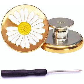 COIWAHWUN Jeans Buttons, 15 Sets 17mm No-Sew Nailess Removable Metal Jeans Button Replacement Repair Combo Thread Rivets and Screwdrivers in Saudi Arabia