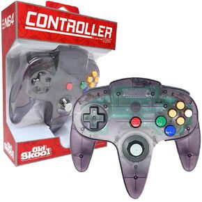 عصا التحكم السلكية Old Skool Classic متوافقة مع نظام ألعاب Nintendo 64 N64 - أخضر in Kuwait
