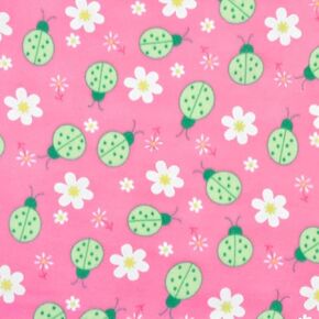مطبوعات قماشية من الصوف القطبي * Lady Bug Pink* / عرض 60 بوصة/تُباع بواسطة The Yard، في ياردات متواصلة in Kuwait