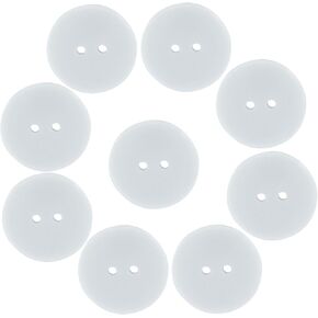 50 Pcs White Resin Buttons 1 Inch (25mm) - Resin Sewing Buttons for Shirt Crafting, DIY Projects & Holiday Decorations in Saudi Arabia