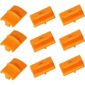 9-Pack 157400-1001 Titanium TripleTrack Blades Replacement for Fiskars SureCut & Precision Paper Trimmer | Compatible with Style, 12" Portable Craft Paper Cutter (Relace Model 196870-1005) in Kuwait