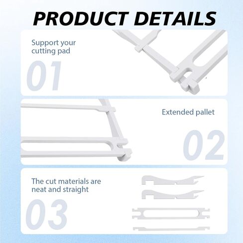 صينية تمديد متوافقة مع Cricut Maker 4 وExplore 4، دعم موسع حصيرة القطع لـ Cricut Maker 3 Explore 3 Explore Air 2، حامل حصيرة الحرف اليدوية (لـ Explore Air 2 & Explore 3) in Kuwait