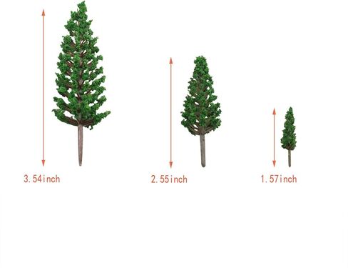 DGZZI 9PCS Mixed Miniature Tree Model 1.57inch 2.55inch and 3.54inch Size Suitable for DIY Projects Crafts Landscaping Natural Greenery in Saudi Arabia
