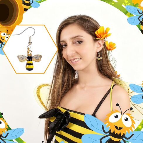 150 Pcs Cute Metal Bee Charms for Jewelry Making, Enamel Bee Pendants with Rhinestones for Necklaces, Bracelets, Earrings, DIY, Crafts, Honey Jars, Nail Art in Saudi Arabia