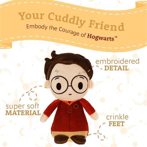 Kids Preferred Harry Potter Quidditch 4 Pc Plush Set - Harry Potter, Draco Malfoy, Cedric Diggory, and Luna Lovegood, Crinkle and Bean Filled Bottom in Saudi Arabia