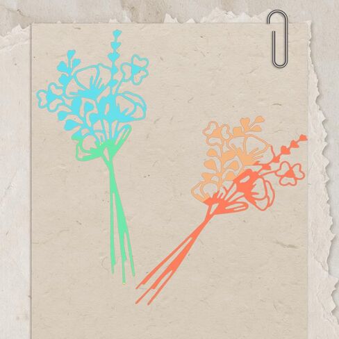Flower Metal Die Cut, Spring Heart Shaped Leaf Die Cut, A Bouquet of Flowers Stencil Template Mold for Embossing Paper DIY Crafts Making Wedding Cards Bookmarks Photo Albums Scrapbooking in Saudi Arabia