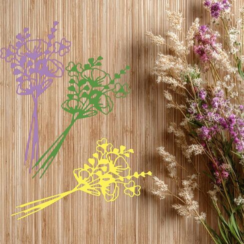 Flower Metal Die Cut, Spring Heart Shaped Leaf Die Cut, A Bouquet of Flowers Stencil Template Mold for Embossing Paper DIY Crafts Making Wedding Cards Bookmarks Photo Albums Scrapbooking in Saudi Arabia