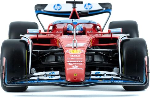 Bburago - Ferrari SF24 F1 Miami 2024#Leclerc مع خوذة - نموذج معدني 1/18 - موسم فيراري الرسمي للفورمولا 1 2024 - تفاصيل واقعية جدًا - إصدار جامعي فيراري in Saudi Arabia