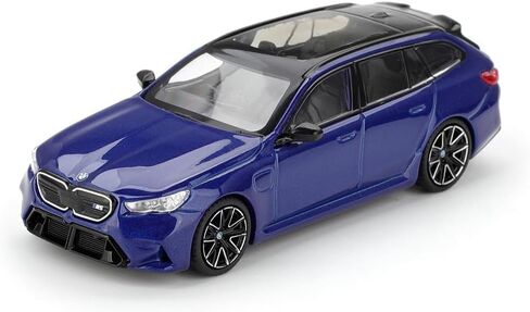 Diecast Model Car Compatible with Mini GT 1:64 BMW M5 Touring (G99) Marina Bay Blue Metallic Limited Edition MGT01080 in Saudi Arabia