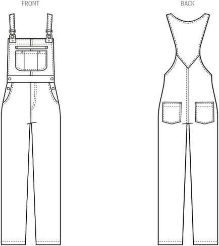 McCall's M8437U5 Misses Floor Length Overalls Sewing Pattern Kit by Brandi Joan, Design Code M8437, Sizes 16-18-20-22-24 in Saudi Arabia