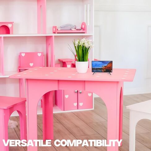 FAVOMOTO Miniature TV, 1:12 Scale Dollhouse Television Decoration Accessories Model for Dollhouse Scene Model Accessories Living Room Mini Furniture in Kuwait