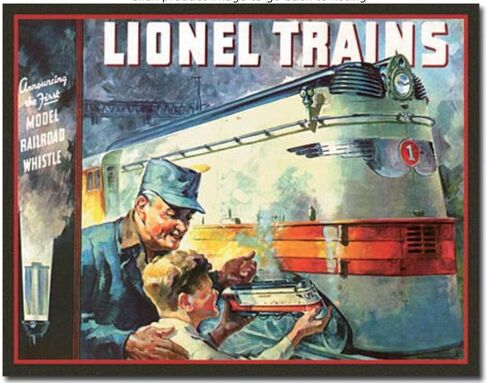 ShopForAllYou Vintage Decor Signs Lionel 1935 Cover Metal tin Sign Railroad Model Train Home Garage Decor New in Saudi Arabia