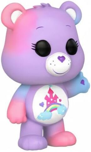 فانكو بوب! الرسوم المتحركة: الذكرى السنوية الأربعون لـ Care Bears - دب Care-A-Lot مع مطاردة لامعة شفافة (قد تختلف التصاميم) in Kuwait