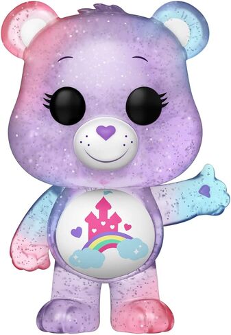 فانكو بوب! الرسوم المتحركة: الذكرى السنوية الأربعون لـ Care Bears - دب Care-A-Lot مع مطاردة لامعة شفافة (قد تختلف التصاميم) in Kuwait