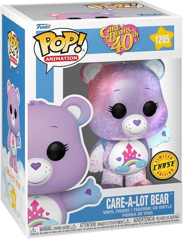 فانكو بوب! الرسوم المتحركة: الذكرى السنوية الأربعون لـ Care Bears - دب Care-A-Lot مع مطاردة لامعة شفافة (قد تختلف التصاميم) in Kuwait