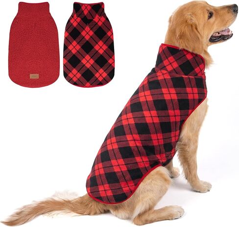 cyeollo Warm Dog Sweater Coat Jacket Thickened Thermal Sherpa Sweaters Reversible Fleece Vest Pet Clothes for Cold Weather Winter Dog Coats for Small Dogs Girl Pink Apparel in Saudi Arabia