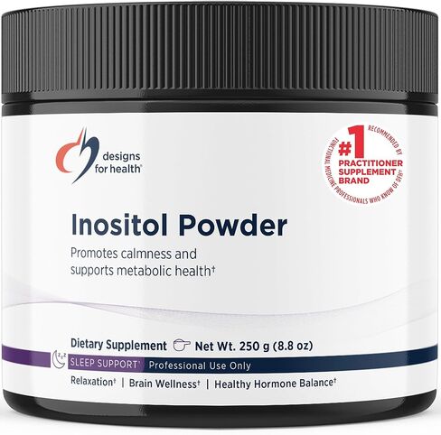 Designs for Health Inositol Powder - Pure 700mg Inositol Supplement to Help Promote Relaxation + Female Hormonal Health - Non-GMO + Gluten Free, Easy Drink Add-in (345 Servings / 250g) in Saudi Arabia