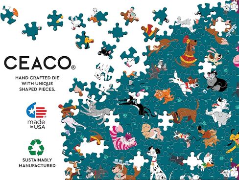 Ceaco - Disney Cats and Dogs - Pets Collage - 300 Piece Puzzle for Adults - Challenging and Perfect for Game Nights - Finished Puzzle Size 21.25 x 15 in Saudi Arabia