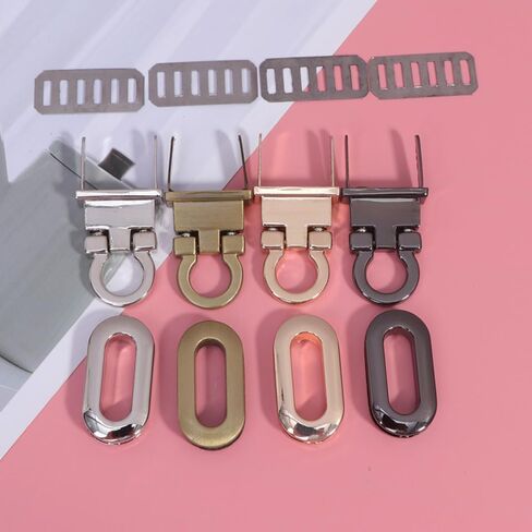 Healifty Die Casting Screw Lock Insertion Lock 1.18X0.59X0.19In Zinc Alloy Twist Locks for Handbag Purse Making DIY Craft Accessories Set in Saudi Arabia