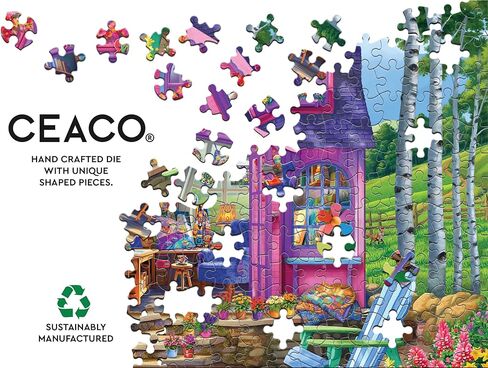Ceaco - EZ 2 Hold - Bigelow - She Shed Studio - 500 Piece Puzzle for Adults - Challenging and Perfect for Game Nights - Finished Puzzle Size 21.25 x 15 in Saudi Arabia