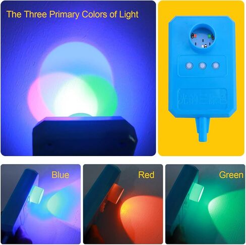 Physics Optics Experiment Kit for Lab - Light Refraction/Reflection, Convex Lens, Pinhole Imaging & Light Primary Colors Exploration Science Educational Set for Hands-On Learning in Saudi Arabia