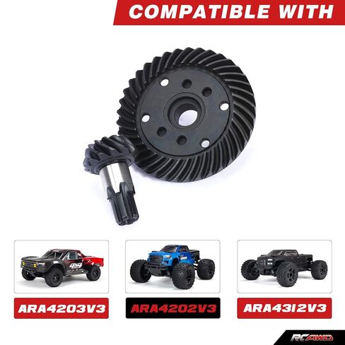 RCAWD 37T 13T Steel Helical Diff Ring Pinion for ARRMA Mega, 3S and 4S BLX Vehicles in Saudi Arabia