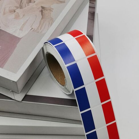 500 Pieces France Labels Roll Stickers - French Flag Paris Party Supplies Decorations Favors Jar Containers Letter DIY Sticker Happy Bastille Day Labels Decals in Saudi Arabia