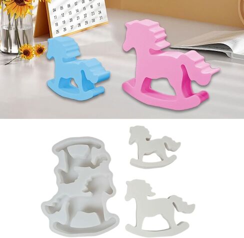Horse Figurine Silicone Candle Molds for Candle Soap Gypsum Decoration Temperature Resistant Epoxy Resin Molds in Saudi Arabia